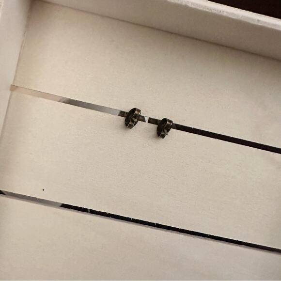 Oval Dangle Funky Eclectic Boho Brushed Gold Tone Pierced Earrings - Picture 3 of 3